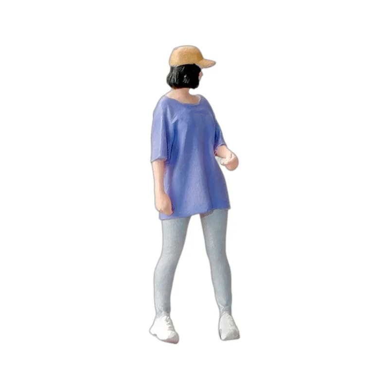 1:64 Anime Hoed Meisje Mini Pop Figuur Model miniatuur Fotografie rekwisieten Scène Model DIY Zand tafel landschapsarchitectuur ornament Gift