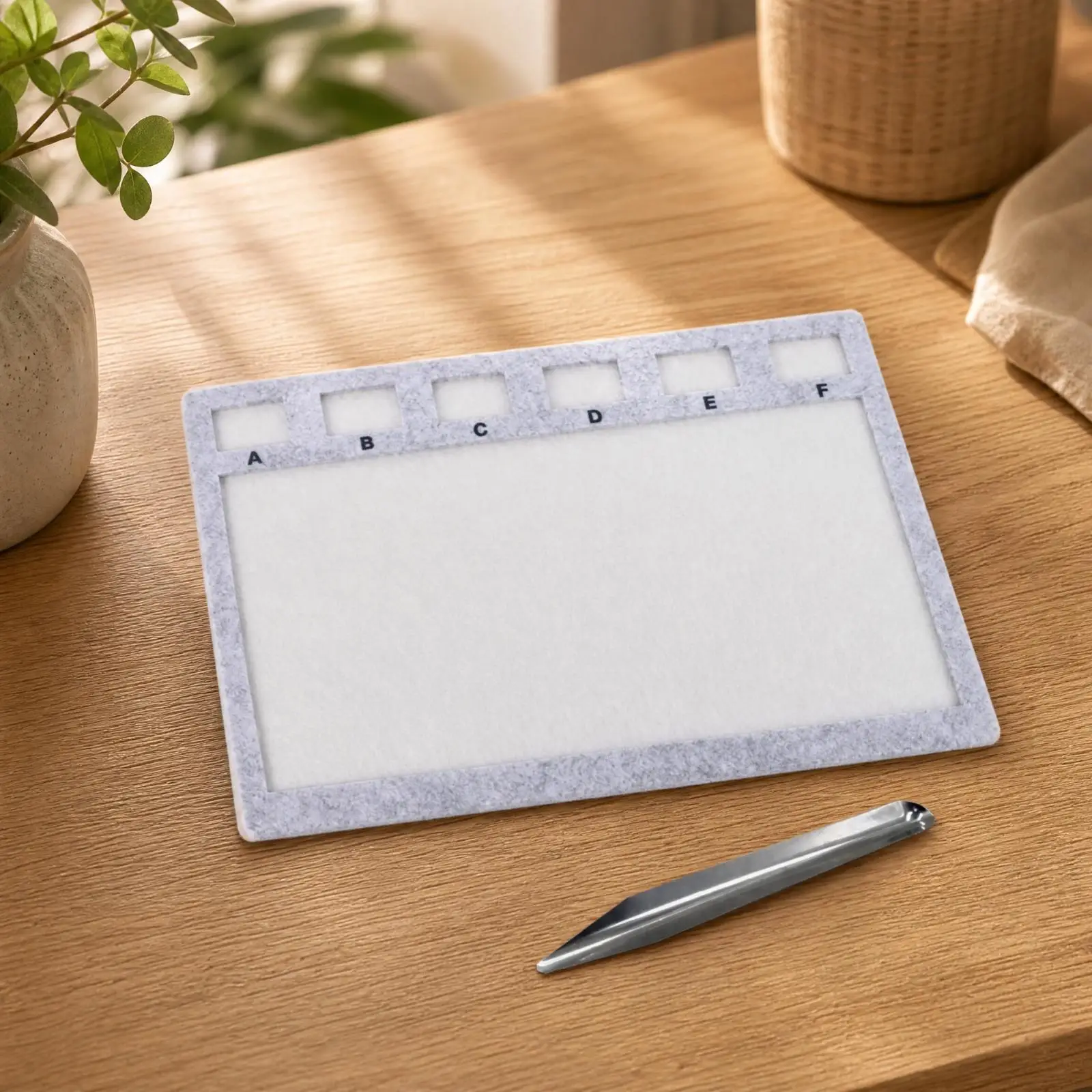Jewelry Beading Work Tray with Sorting Sections and Metal Pick Up Tool for DIY Bracelet Making Supplies