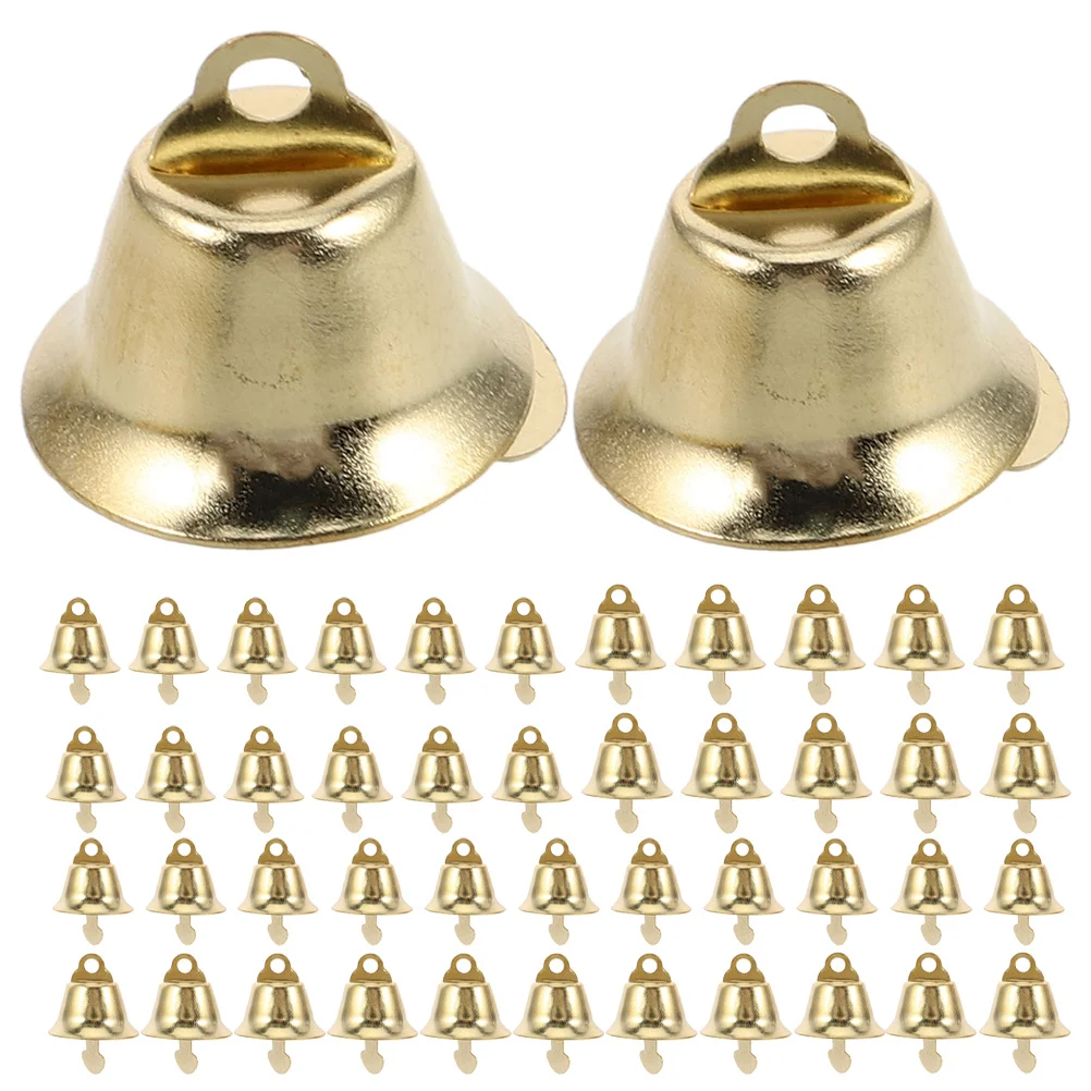 

200Pcs Craft Bells Ornament Golden Trumpet Shaped Bells for DIY Christmas Decor Holiday Wreath Making Party Wedding Favors