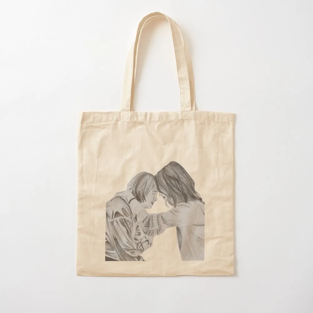 

Tess and Vic Owen Forehead Touch Tote Bag shopper bags shopping trolley bag Canvas Tote Bag