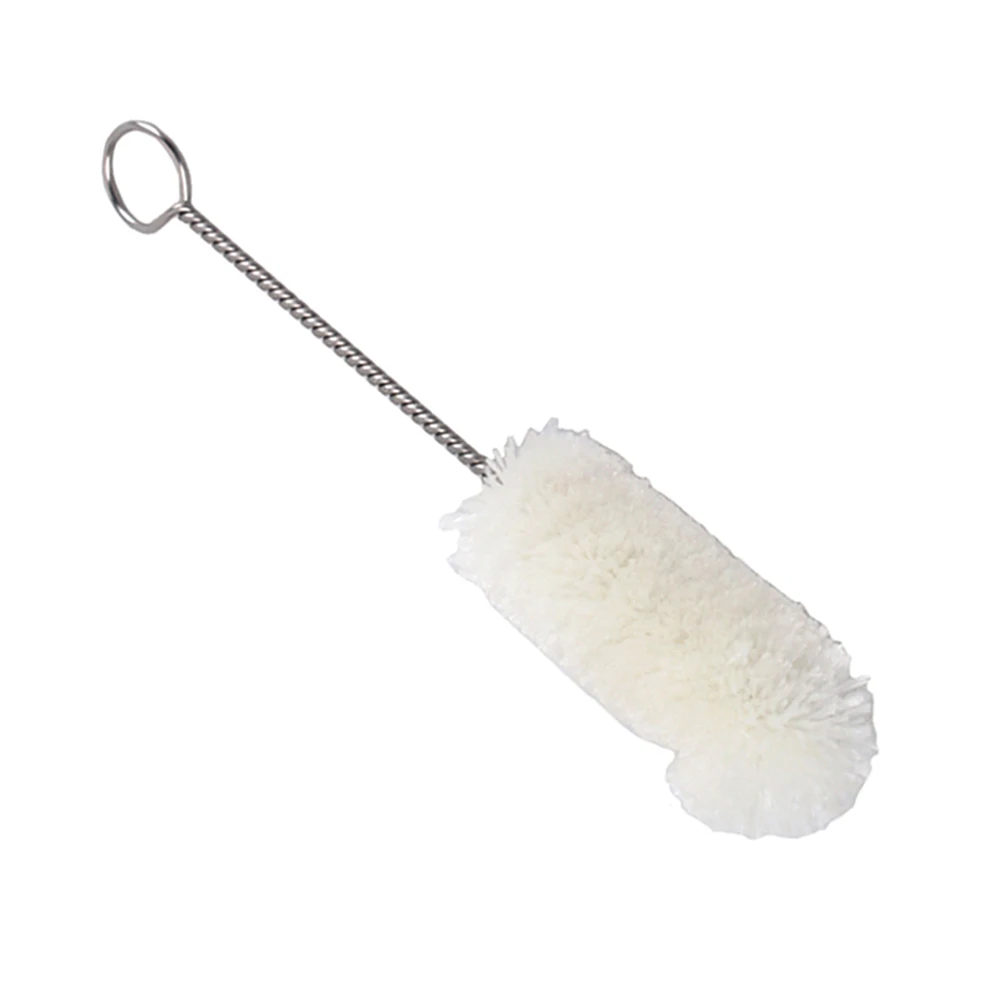 

1 pc Whistle Brush Cleaning for Trumpet Small Cleaning Brush For Wood Instrument White Woodwind Instrument Dry Metal Handle