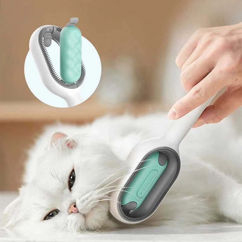 Pet cleaning hair removal comb with disposable wet wipes hair remover cat comb dog hair removal for cats and dogs