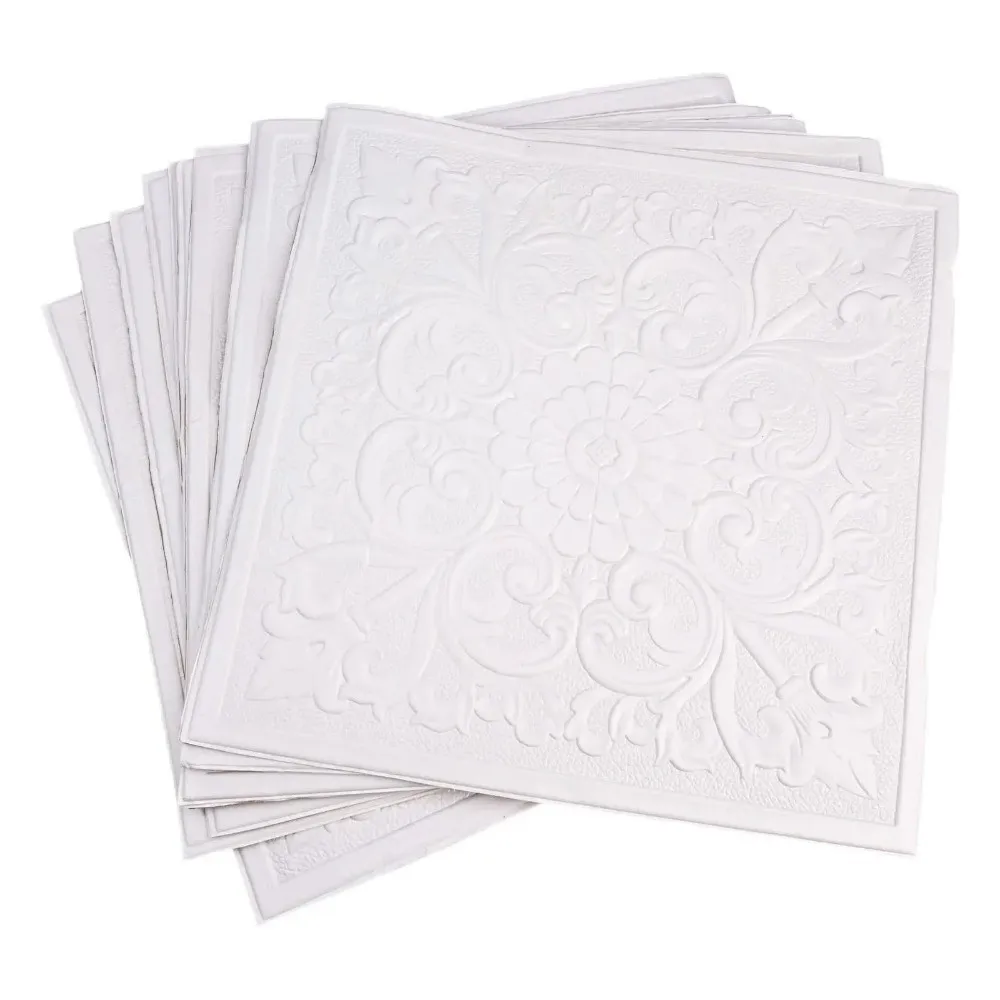 35*35cm Self-adhesive Wallpaper Waterproof Peel and Stick 3D Tile Brick Anti-collision Foam Panel Bed Room Decoration