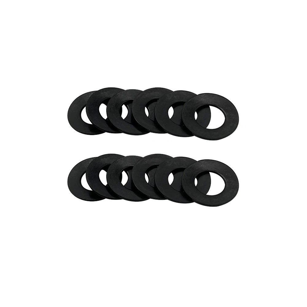 Stainless Belleville Disk Flat Spring Shim Spacer Washers OD16mm X ID 8.2mm,Thickness 0.9mm,0.1/0.2/0.3mm Black Silver 12PCS