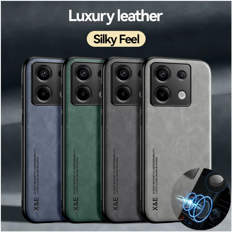 Shockproof Case for Xiaomi Poco X6 Pro X5 5G F6 F5 F4 GT M6 M4 Pro Protective Cover Magnetic Car Holder Phone Coque Fundas Capa