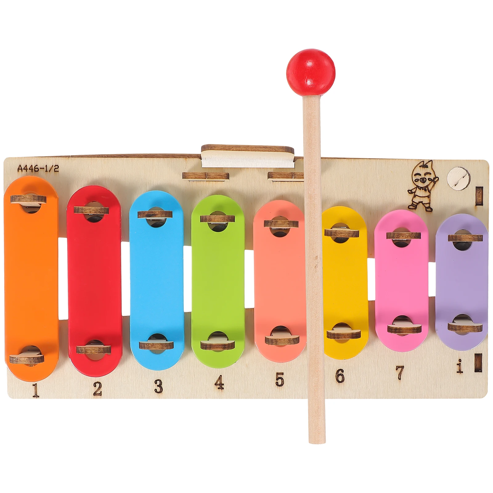 

1Set Eight-Note Wood DIY Assembly Xylophone Educational Science Experiment Kit Creative Learning Musical Instrument