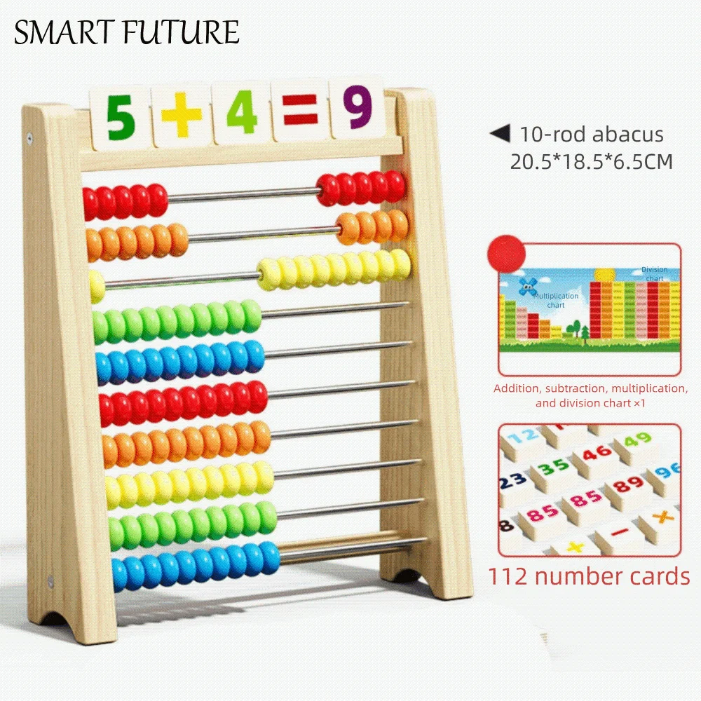 

Расчетные бусины, деревянные развивающие счетные игрушки, красочные бусины, счетные математические обучающие игрушки, деревянные Монтессори