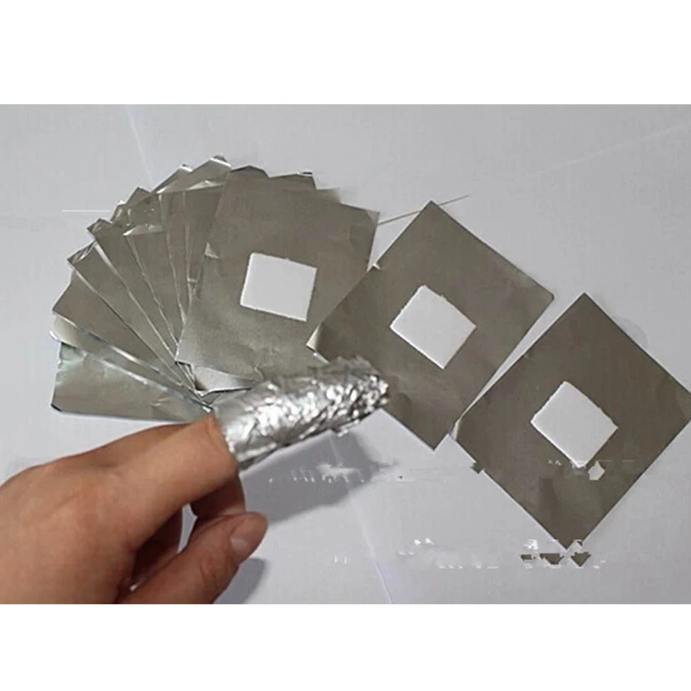 

200 Pcs Armor Removal Cotton Block Nail Remover Wraps Pad Foil Gel Manicure Tools Pads