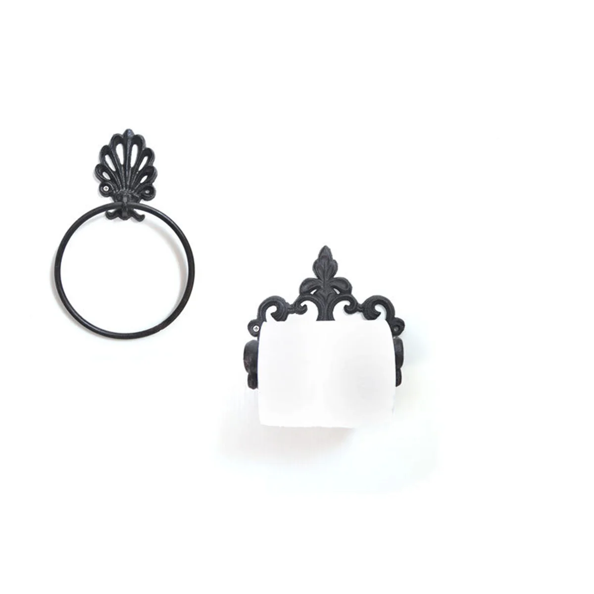 

Premium Vintage Towel Ring Corrosion Resistant Iron Material Secure Fixing for Medium Towels Bathroom Bedroom Closet Decoration