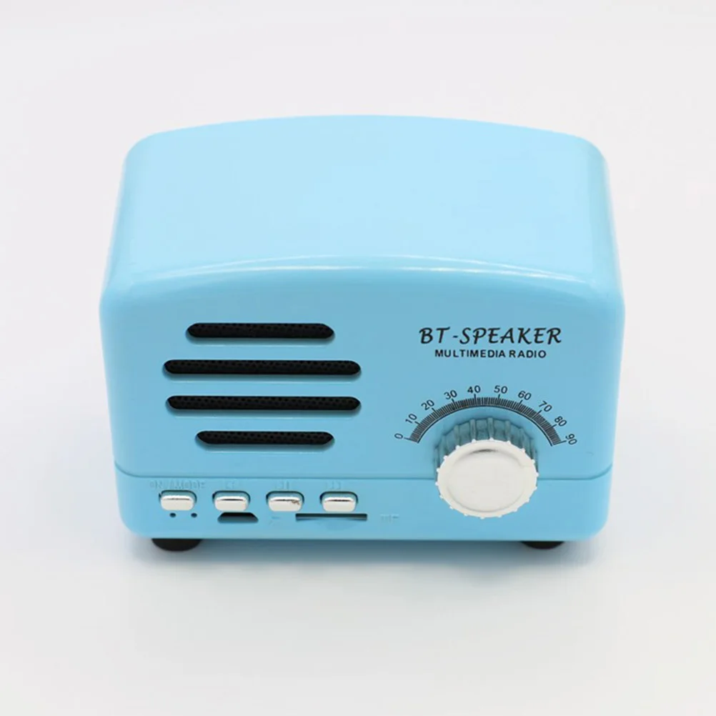 

Speaker Retro Wood Grain Design 2 Inch Wireless Vintage Style Radio Multi Function -Flash Card 1200Mah