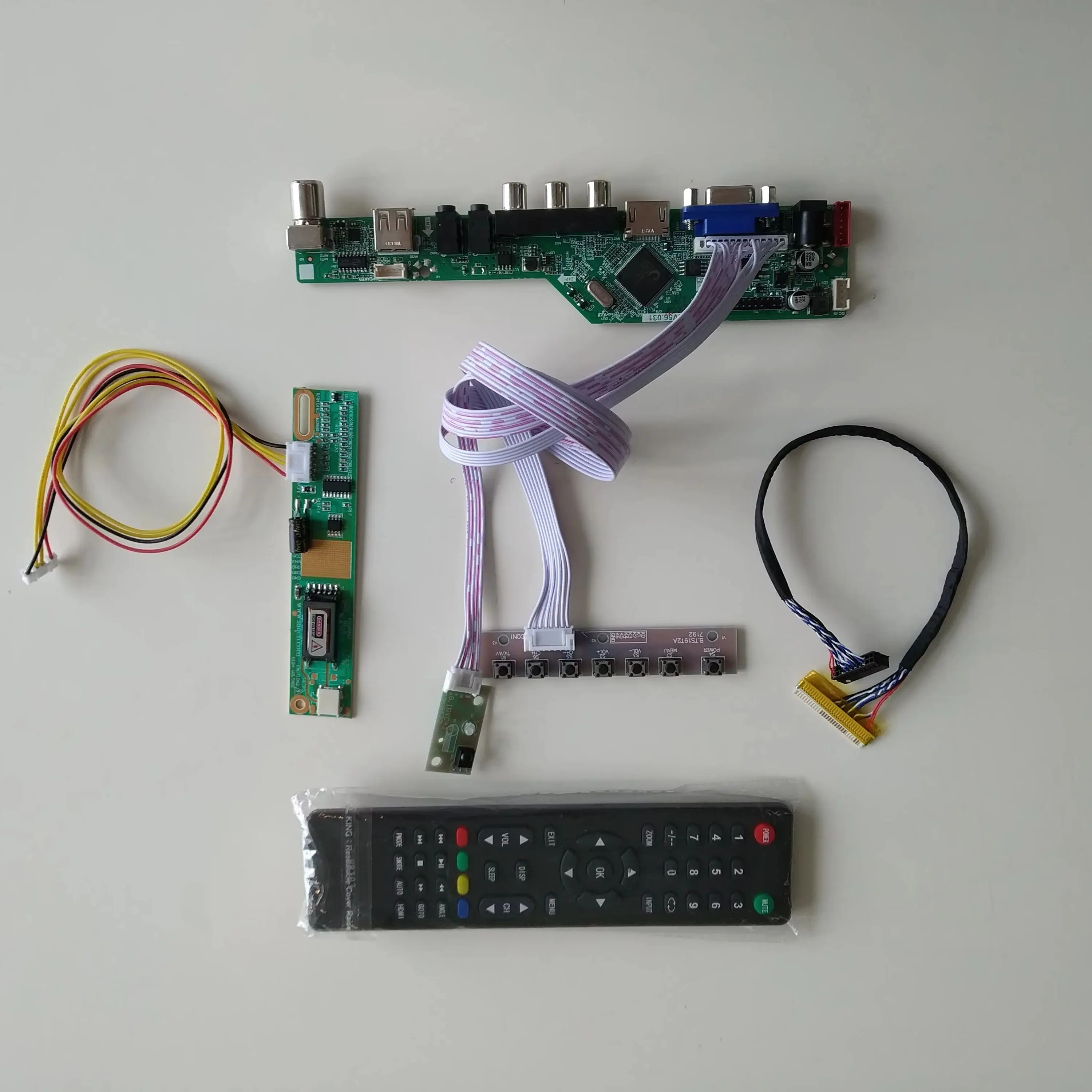 

Плата драйвера контроллера, ЖК-светодиодный аудиотелевизор, USB VGA AV 1, лампы CCFL для кабельного монитора 15,0 дюйма CLAA150XH01 1024X768