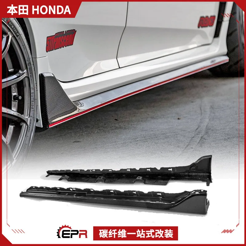 

Suitable for Honda Type R Civic FK8 original carbon fiber modified side skirt, side shovel small bag apron side