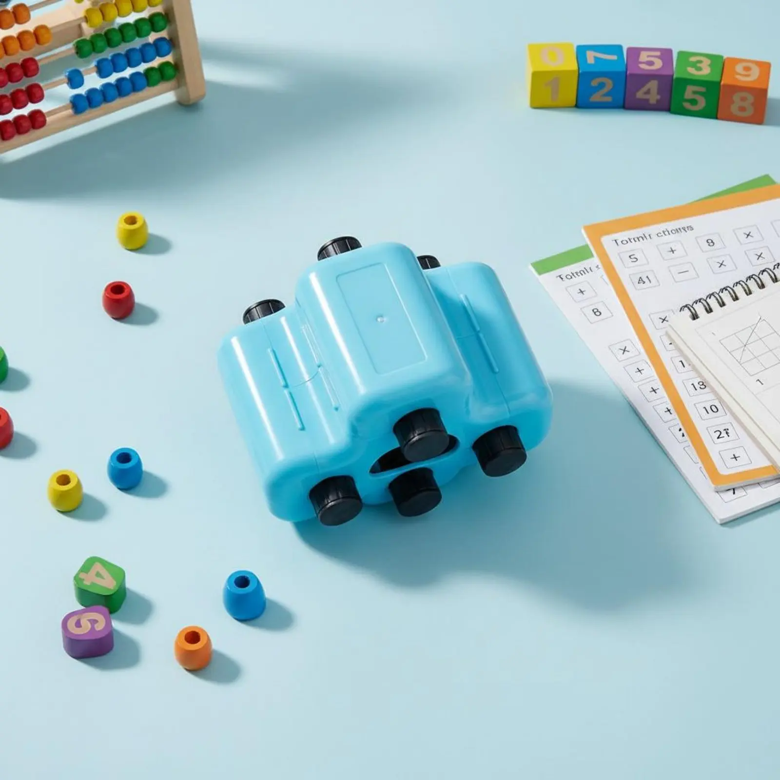 Multi-Function Arithmetic Stamp Reusable Math Practice Stamp Stamp Addition Subtraction Question Stamp Refillable Ink