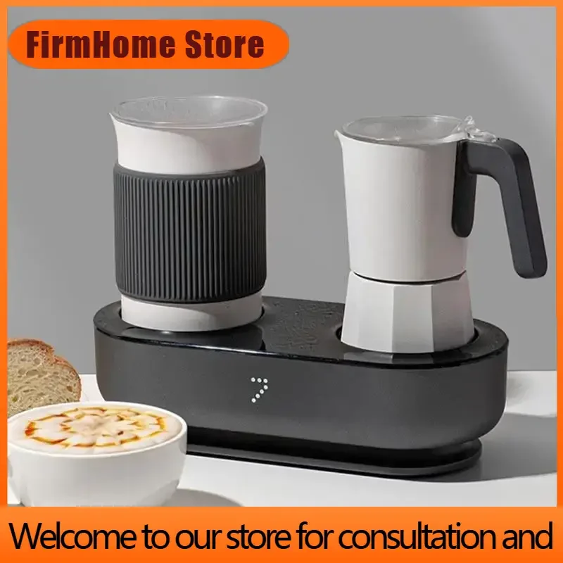 FirmHome Store220V Electric Espresso Machine Home Automatic Milk Frothing Integrated Small Capsule Machine Moka Pot Latte Cappuc