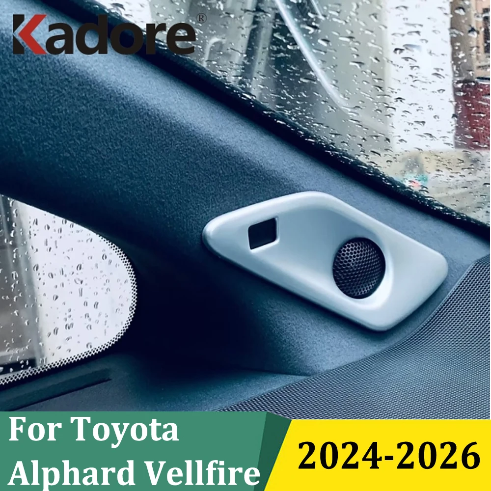 

Для Toyota Alphard Vellfire 2024 2025 2026, решетки динамиков на приборной панели, центральная консоль, накладка динамика, аксессуары для стайлинга автомобилей