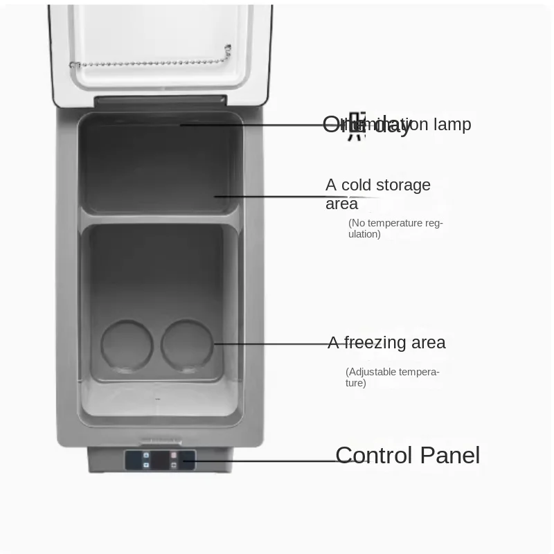 Frigorifero per auto 35L45L55L frigorifero per auto congelatore con compressore di refrigerazione a doppio uso 12V24V