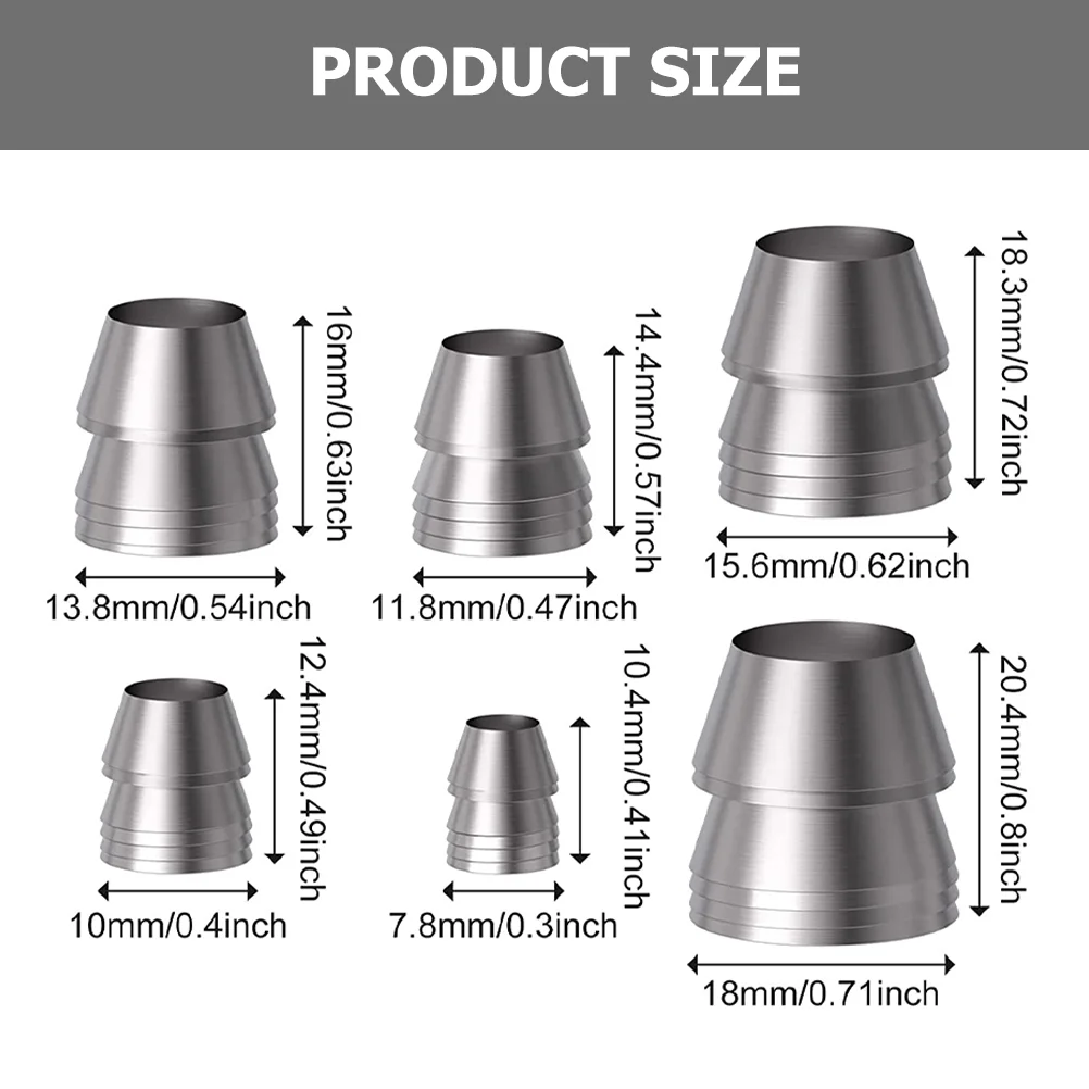 18 buah aksesori instalasi penguat Axe Handle Wedges lancip penetas logam