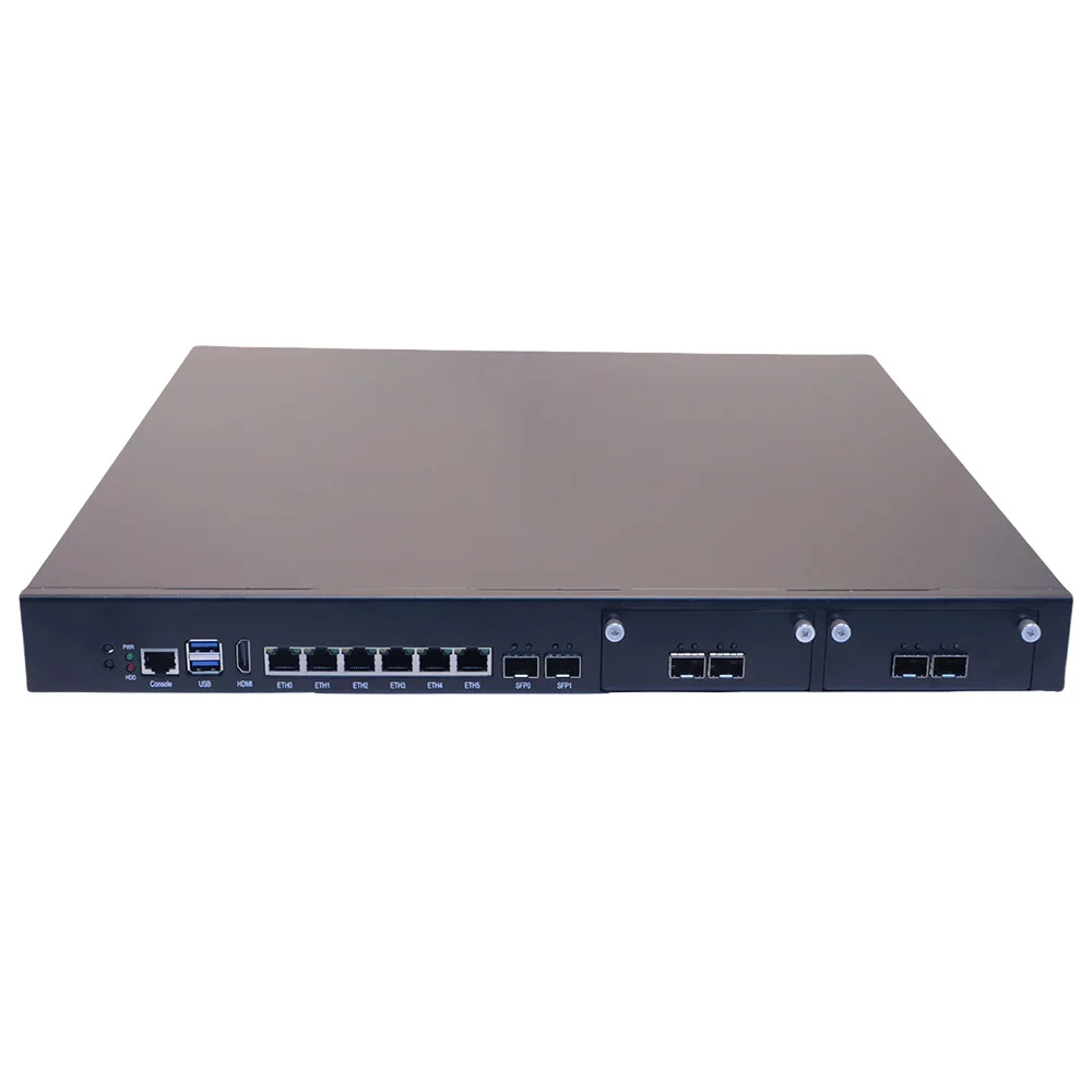 2026 LGA1151 6th/7th/8th/9th الجيل I7/i5/i3 CPU Q270 شرائح 1U شبكة الأجهزة 6*2.5Gbe LAN Max 10*10G مخزون جدار الحماية