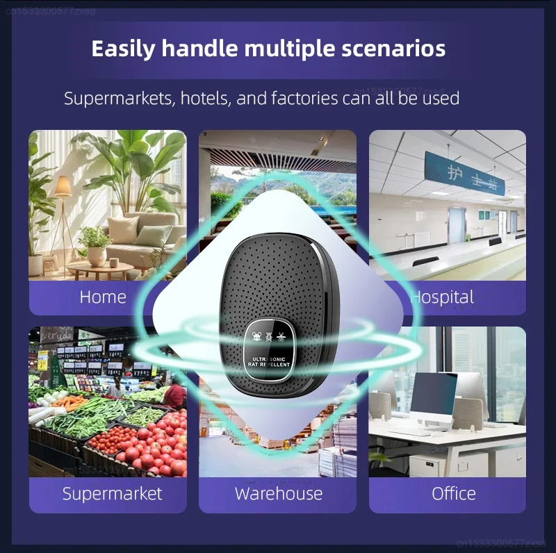 Ultrasonic Rodent Killing Catching Device Home Multifunctional Intelligent Rechargeable for Household Bedroom Anti Rodent