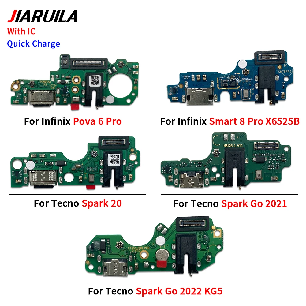 NEW USB Charging Connector Plug Port Dock Flex Cable For Infinix Hot 9 Play X680 X688 10 X682 10T X689C Note 7 Lite X656 S5 Pro