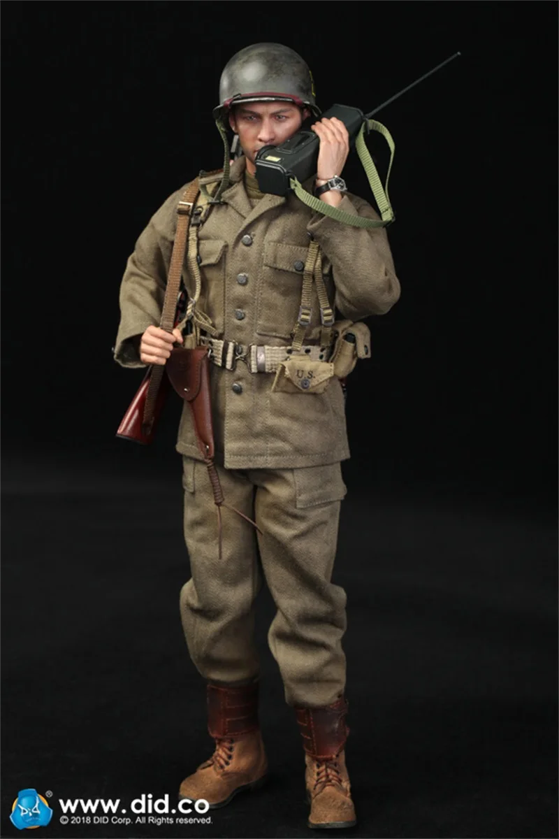 1/6 DID A80129 serie WWII US 77th divisione di fanteria capitano Sam Action Figure modello militare maschio soldato Figure giocattoli