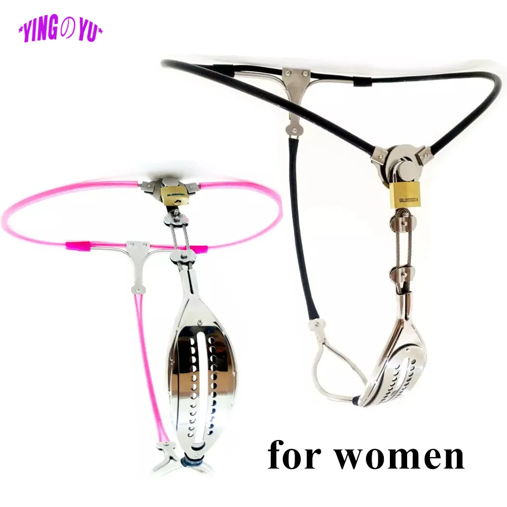 Female BDSM Chastity Forced Orgasm Belt Leather Bondage Strap-on Harness Vagina Underwear Sex Toys For Women Adult Erotic Games