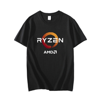 RYZEN AMD Peripheral T-shirt, Thread Teaser, Computer Enthusiast, Pure Cotton Short-sleeved, Geek Faith Clothing