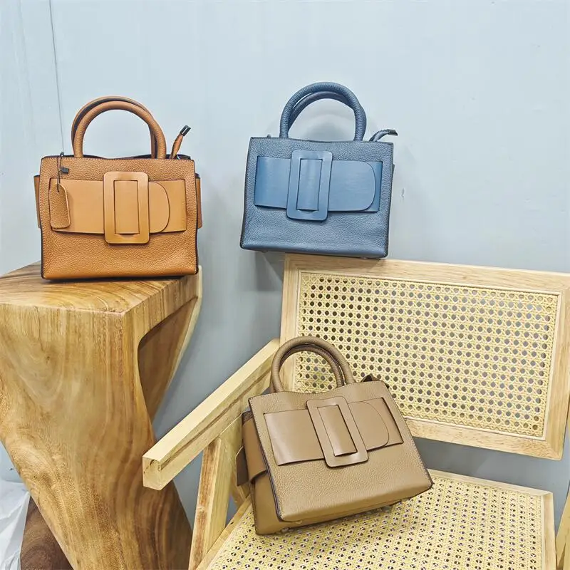 

Новая женская сумка из натуральной кожи 2026 года: модная универсальная сумка-тоут из воловьей кожи высшего качества, на одно плечо, через плечо