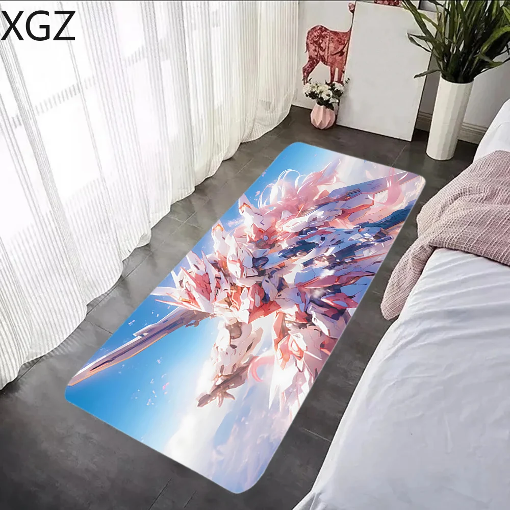 Mecha girl pattern carpet living room decoration home bedroom bedside foot mat kitchen bathroom non-slip anti-wrinkle floor mat