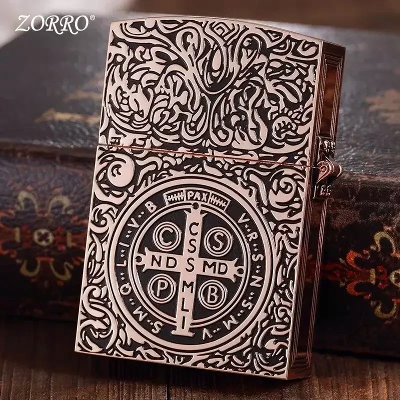 ZORRO 1:1 Limited Edition Oversized Kerosene Lighter Metal Personality Constantine Creative Heavy Armor Oversized Lighter Gift