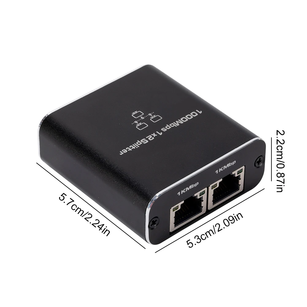1000Mbps الإنترنت الفاصل 1 في 2 خارج مع كابل الطاقة USB RJ45 إيثرنت مقرنة الفاصل عالية السرعة للكمبيوتر المحمول صندوق التلفزيون راوتر