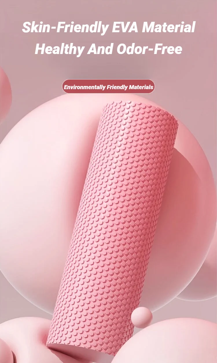 Yoga-Roller, runder Zylinder aus EVA-Schaumstoff, für Pilates-Übungen, verbessertes Training zu Hause, Massage, Muskeltraining, Fitnessstudio, Sport. – Detail 10