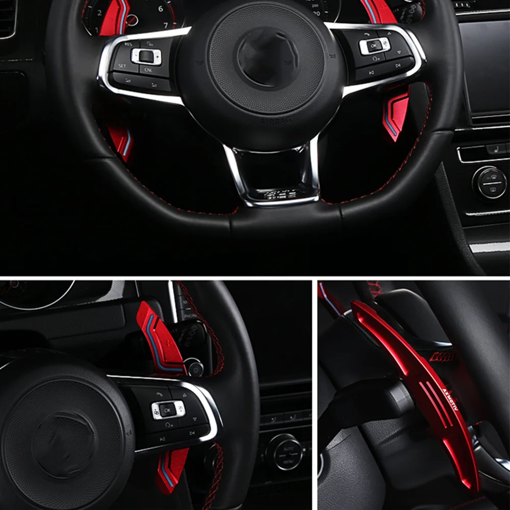 Paddles Shifter Steering Wheel For Volkswagen VW Golf 7 MK7 R GTI Scirocco 2015 2016 Polo GTI Car Accessories