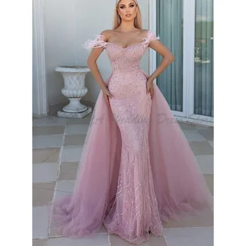 שמלות ערב אלגנטיות בתולת ים את הכתף ללא גב באיכות גבוהה אישית מיוחדת חתונה שמלות נשף נשף נשף נשף