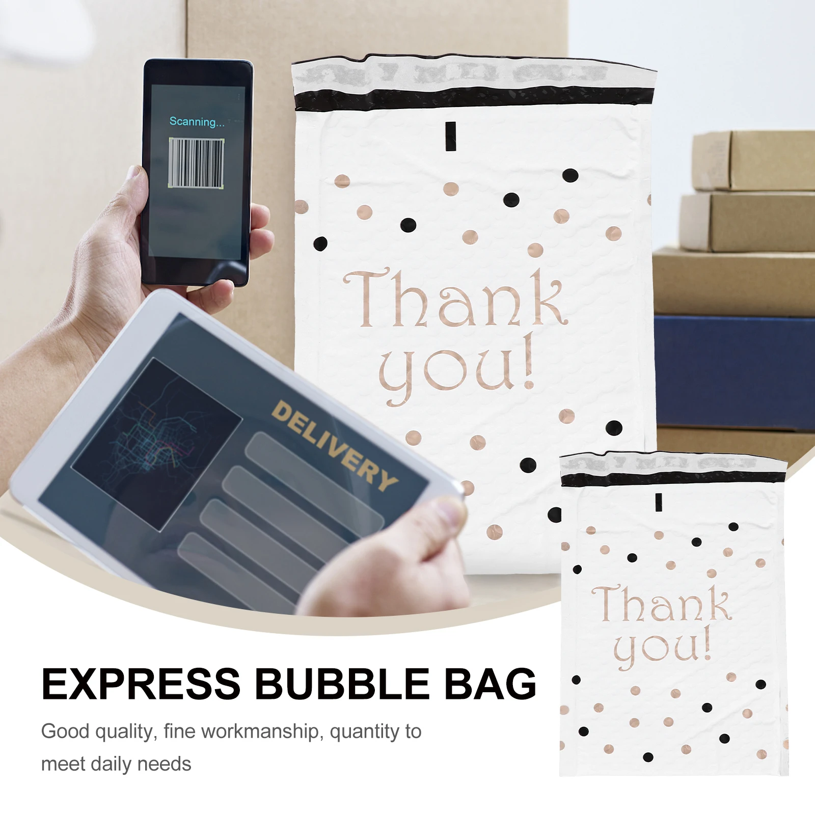 

Bubble Envelope Bag Waterproof Padded Mailing Envelopes Express Mailers Strong Adhesive No Tape Needed for Books Documents