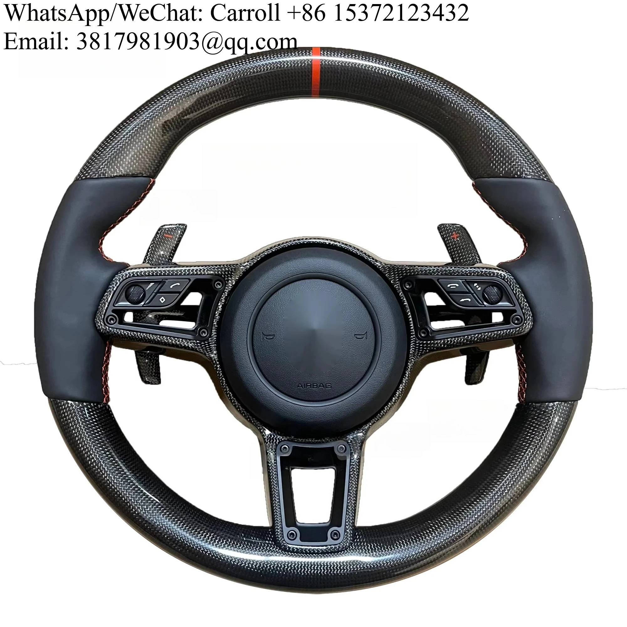

For Porsches Steering Wheels Panamera Macan Cayenne 918 911 718 970 971 Pure Leather Steering Wheel
