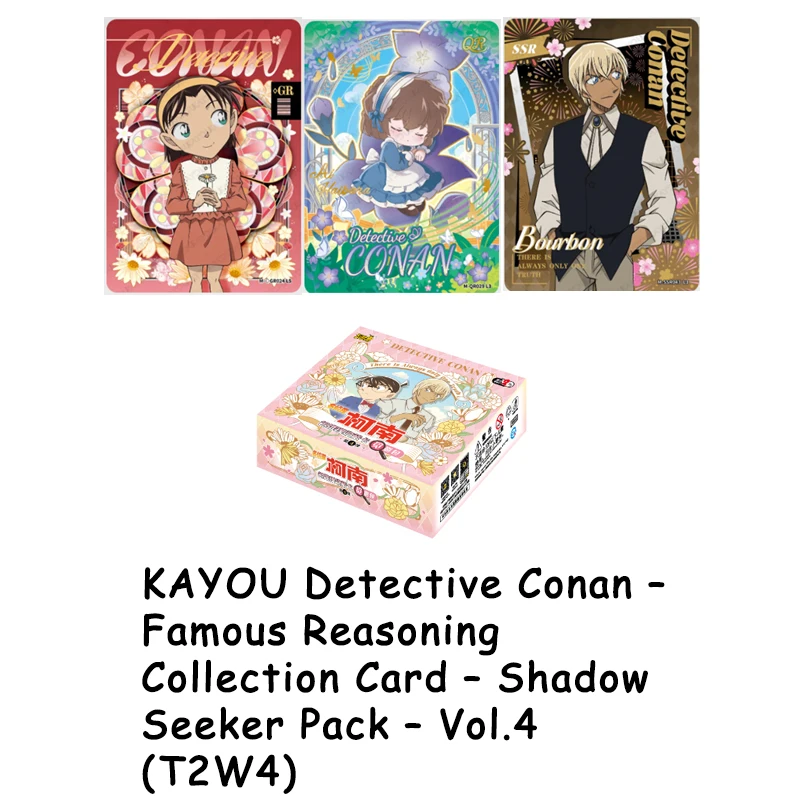 KAYOU Detective Conan Collection Cards Famous Reasoning Shadow Seeker Pack Tier2 Wave4 Booster Box Gift Set