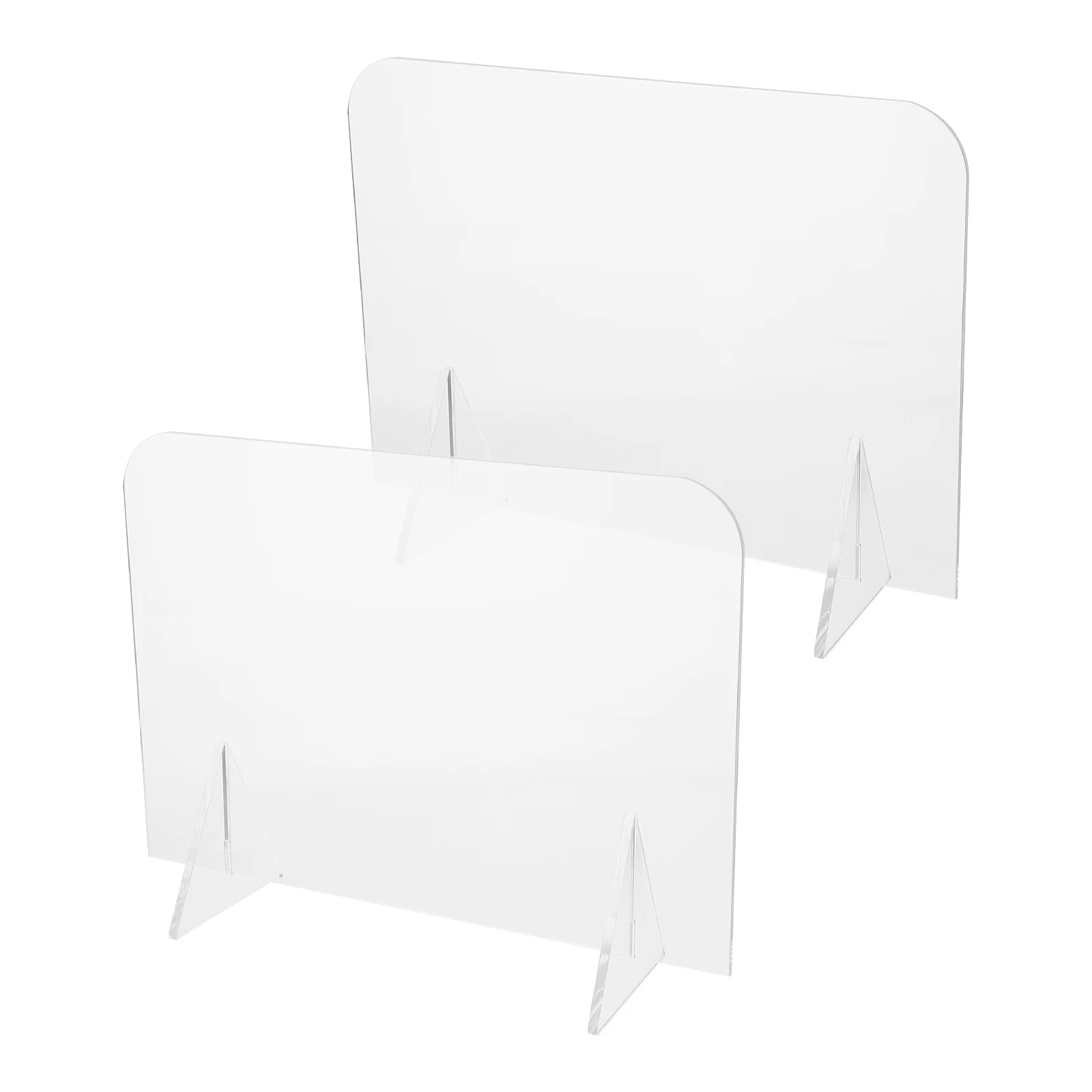 

2pcs Acrylic Note Transparent Message Reusable Writing For Kitchen Office Wedding Desktop Memo Sturdy Base Erasable Frameless