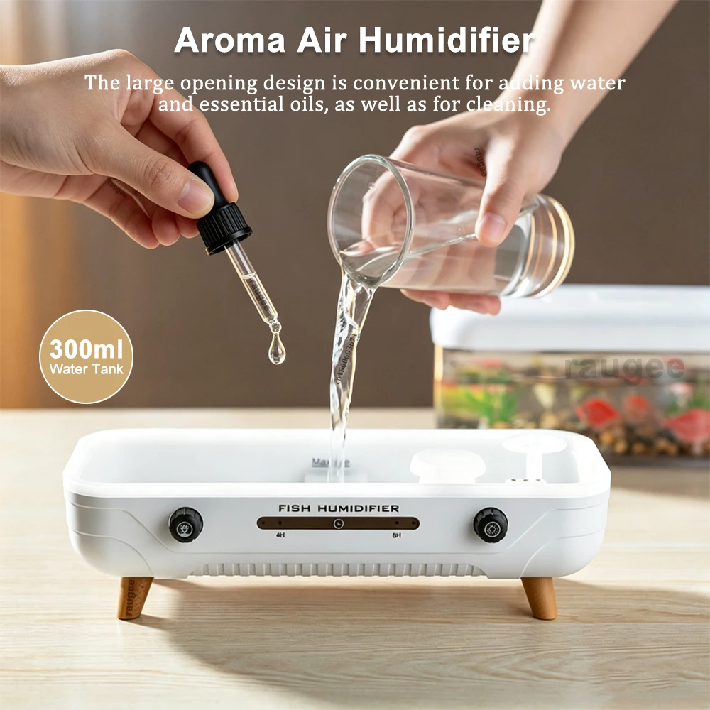 Aroma Diffuser Air Humidifier Essential Oils Diffuser Fish Tank Fragrance Diffuser Aromatherapy Air Humidifier for Bedroom Home - view 5