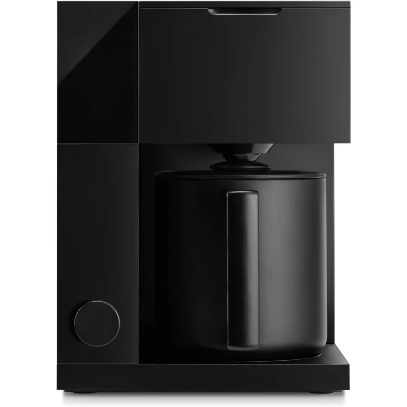 Precision Coffee Maker - 10-Cup Thermal Carafe, Built-In Brewing Guidance, Scheduling, Removable Water Tank, Matte Black