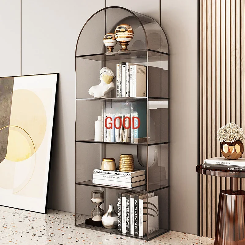 

Индивидуальный прозрачный акриловый книжный шкаф, скандинавская гостиная, стеллаж для хранения книг, стеллаж для выставки товаров, напольный книжный шкаф, стеллаж для хранения