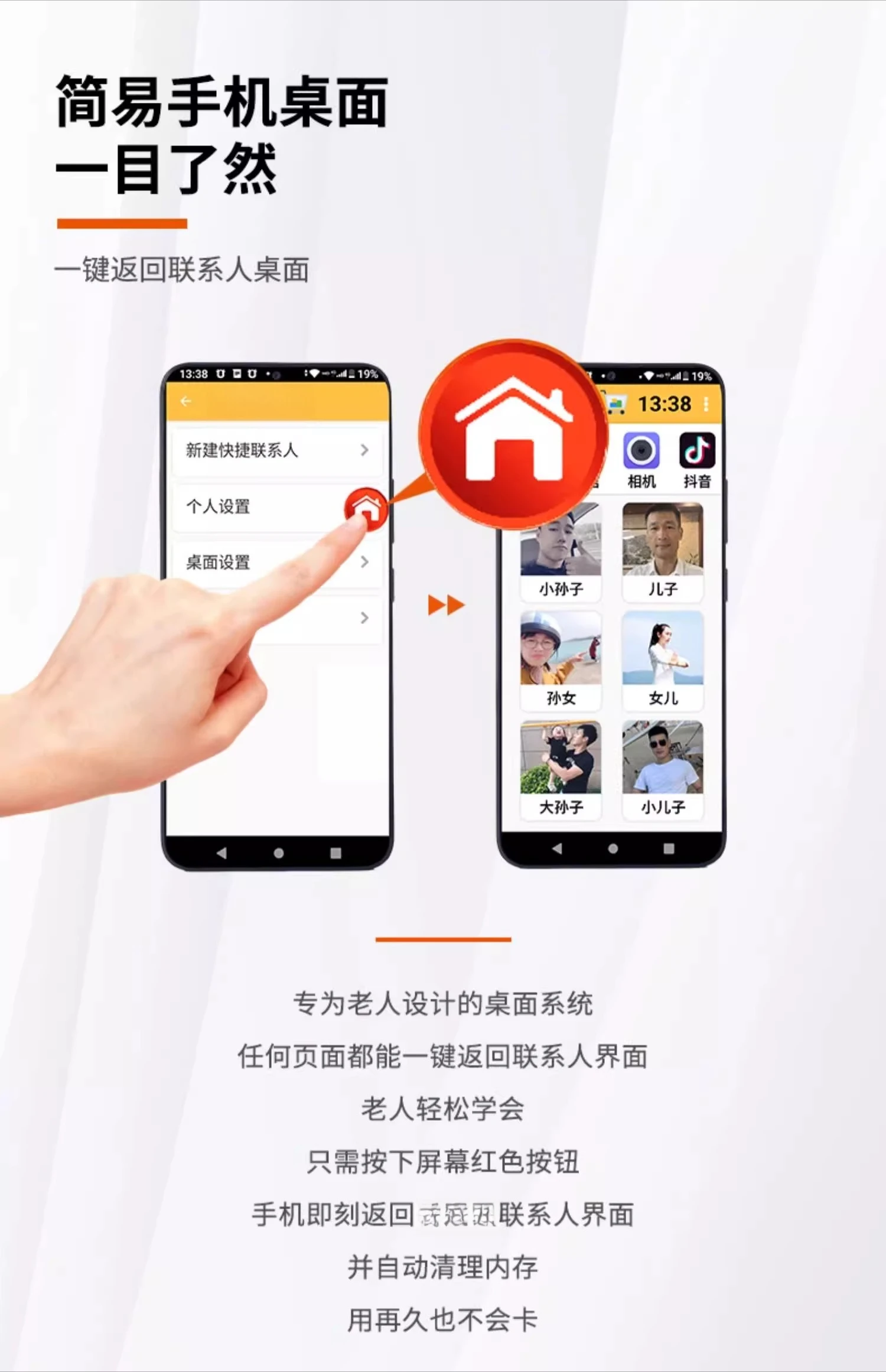 Videochiamata con un clic per anziani