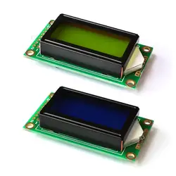 Vendita calda 8x2 modulo LCD 0802 schermo di visualizzazione dei caratteri blu o verde