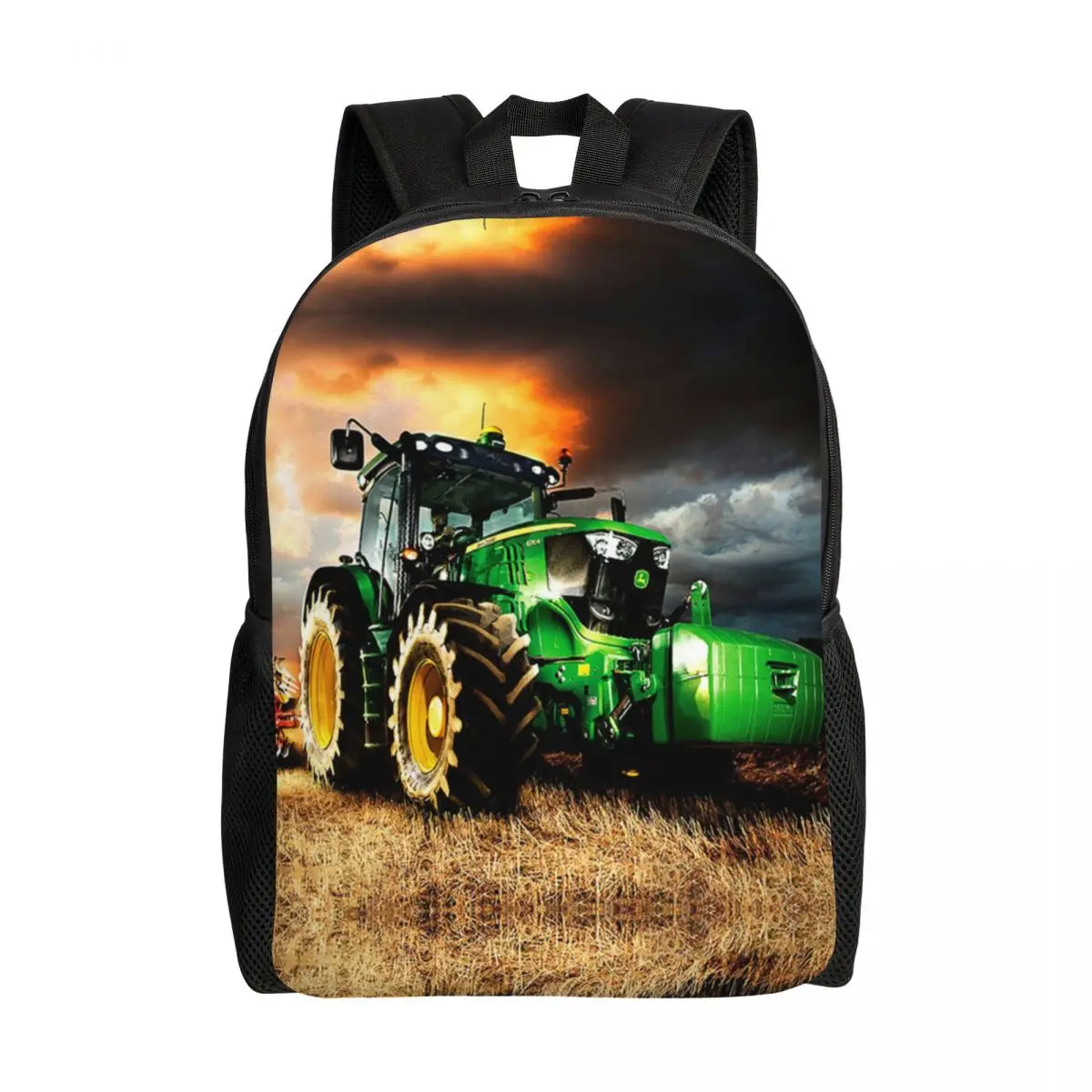 

Custom Tractor Backpacks for Men Women College School Students Bookbag Fits 15 Inch Laptop Bags