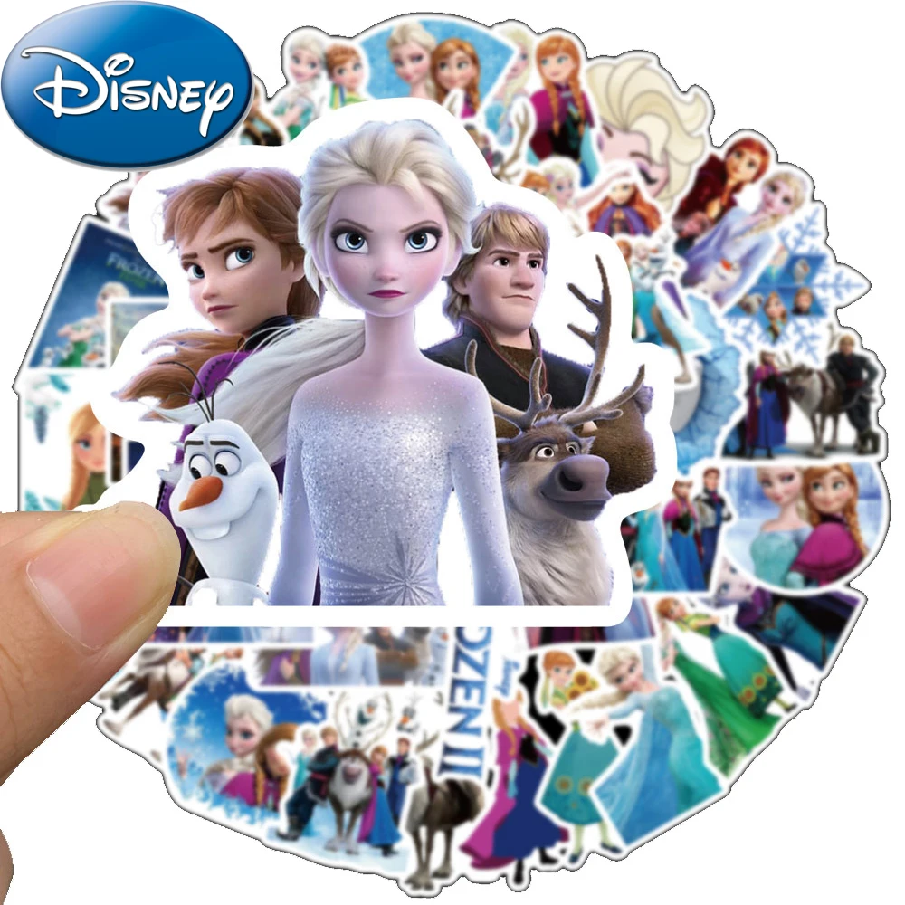 10/30/50/100pcs Disney Cute Frozen Princess Elsa Stickers Aesthetic Cartoon Graffiti Decals Kawaii Girl Toy for Guitar Suitcase