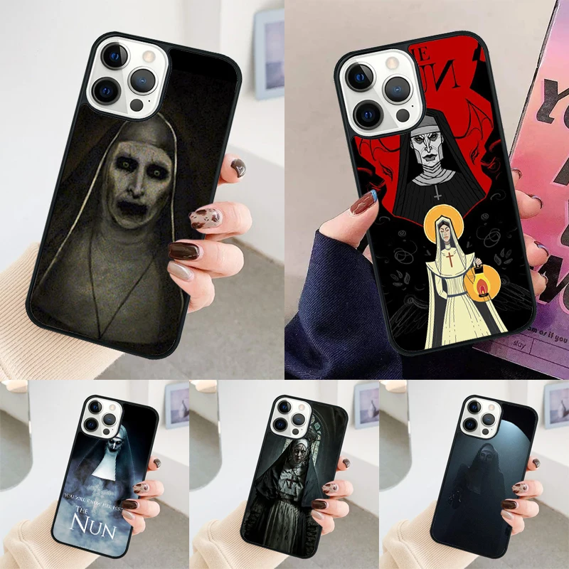 The Nun Valak Horror phone case Cover For iPhone 14 15 16 Pro Max SE 2020 coque For apple 11 12 13 Pro Max Mini 7 8 Plus