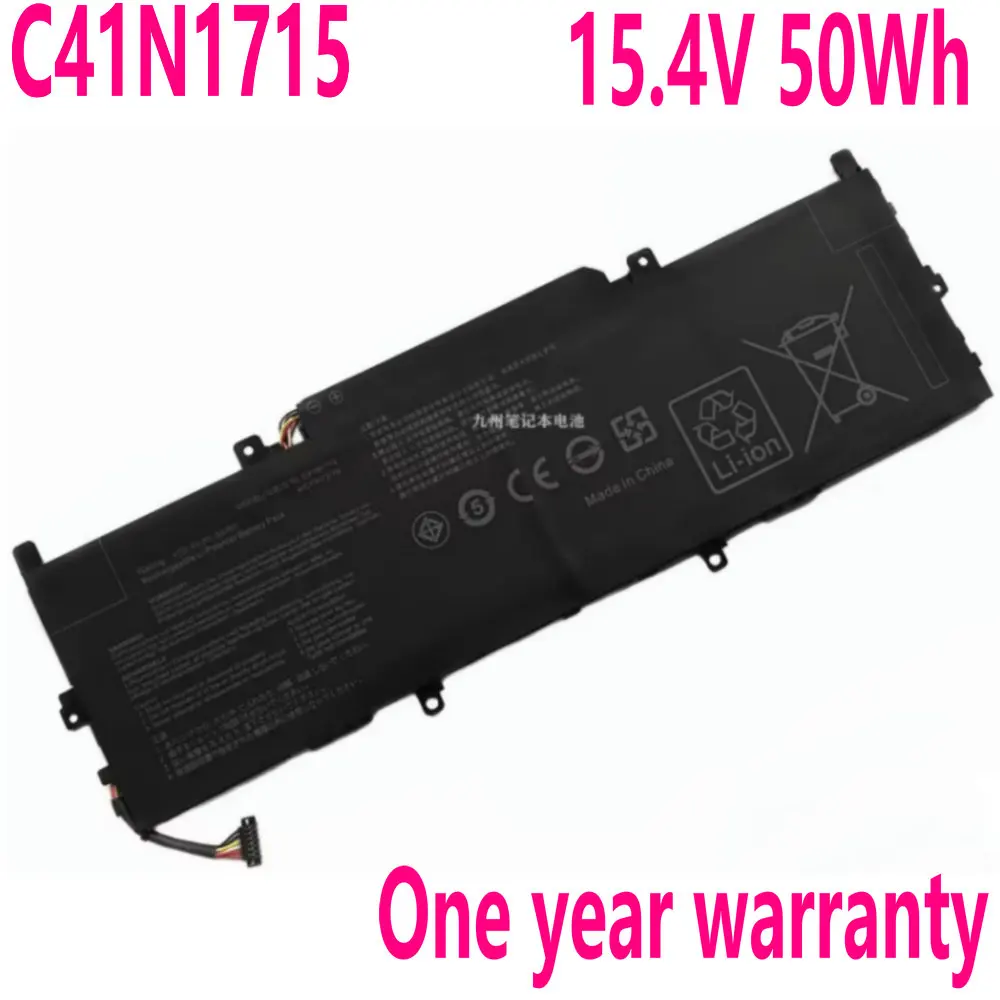 

New C41N1715 Laptop Battery For ASUS Zenbook 13 UX331FN UX331UA-1B UX331UN UX331UN-1E U3100UN 0B200-02760000 15.4V 50Wh