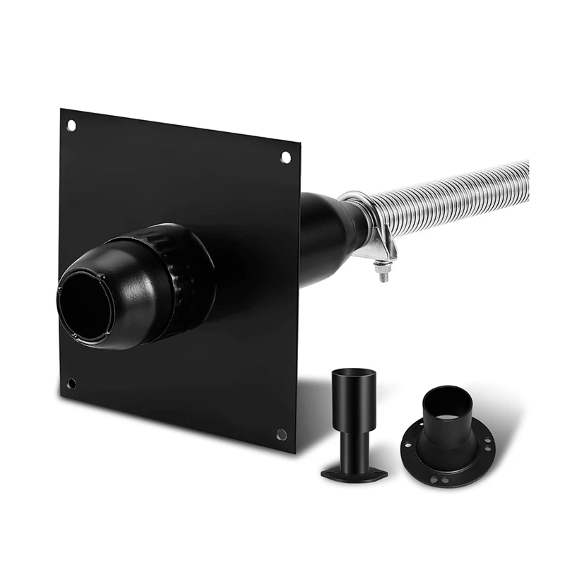 Generator Exhaust Extension Silencer Kit With Insulated Through-Wall Mounting Plate Vent Exhaust Reduce Noise By 52%