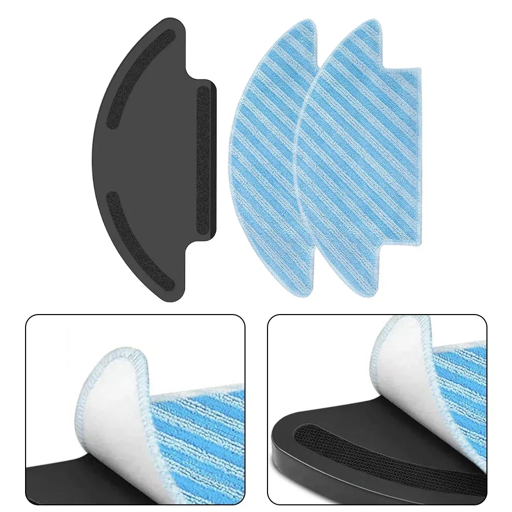 1pc Detachable Brackets & 2pcs Mop Cloth For Lafant M210 Robot Vacuum Cleaner Washable Reusable Strong Mop Cloth Brackets