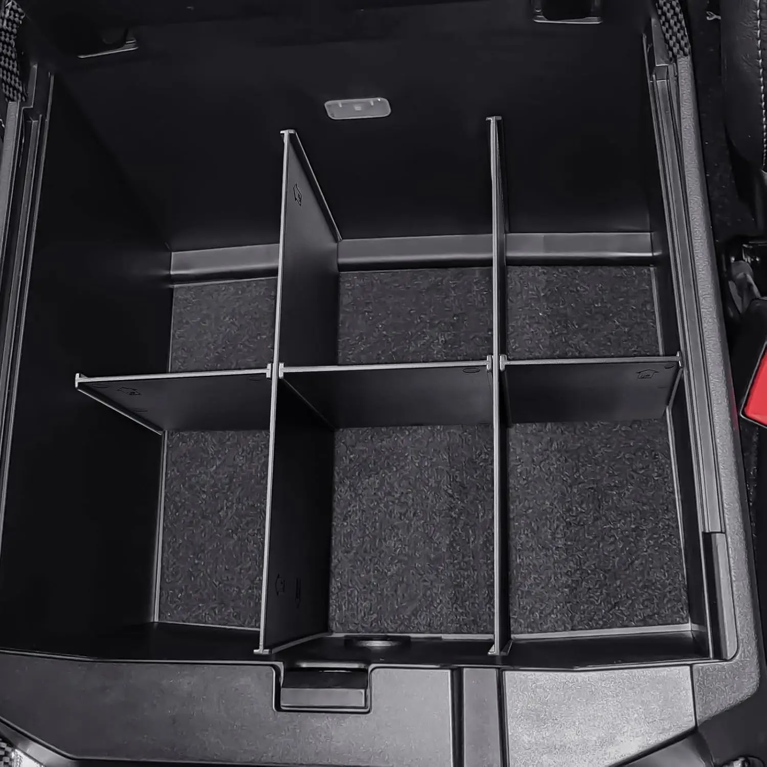 

Kptidy Center Console Divider Organizer for 2023 2024 Ford F250 F350 F450 Secondary Insert Armrest Full Console w/Bucket Seats